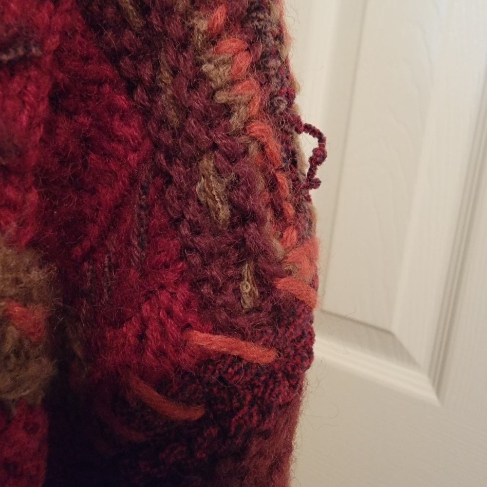 L.L. Bean Vintage Multicolor Blend Crochet Sweater Size L - Picture 8 of 8